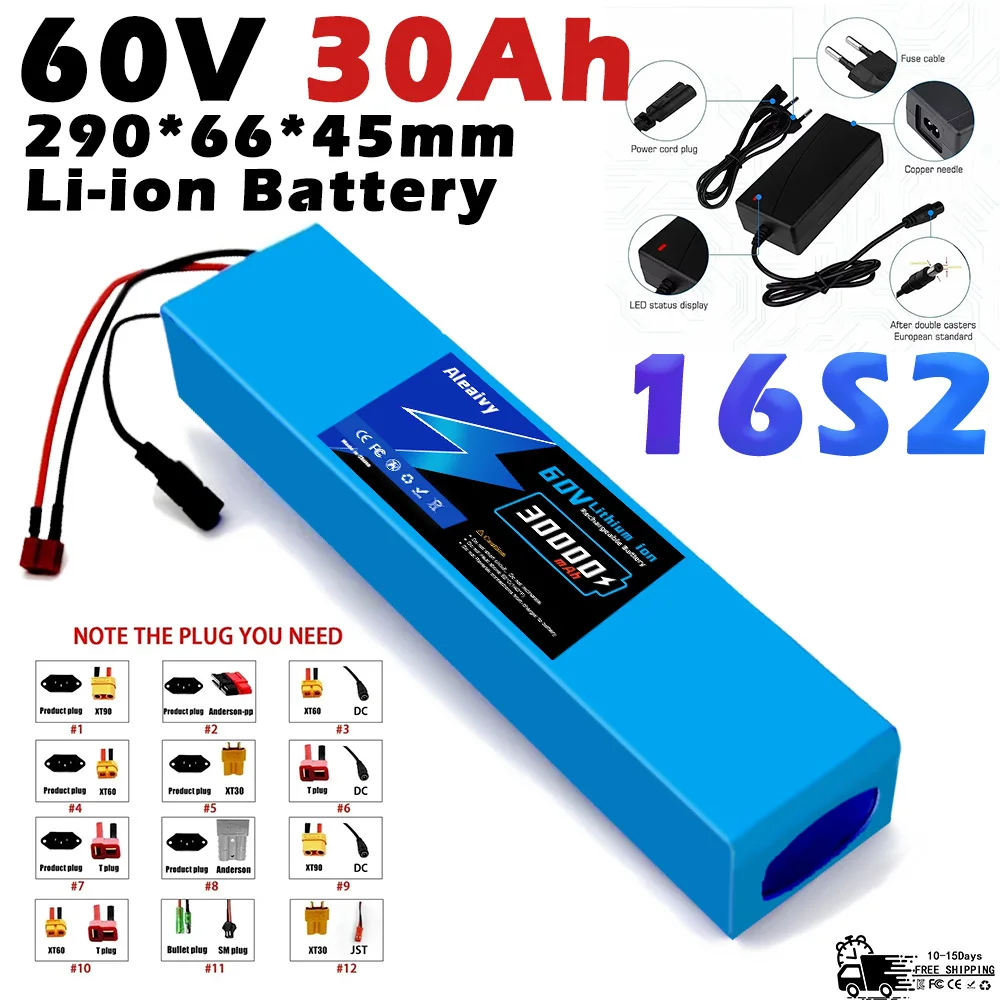 60V 50Ah Electric Scooter Battery - 2025년 업그레이드 60V 30Ah 18650 리튬